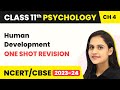 Human Development - One Shot Revision | Class 11 Psychology Chapter 4