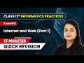 15 Minutes Quick Revision of Internet and Web (Part 1) | Class 12 Informatics Practice (Code 065)