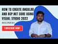How to create angular and asp.net core application with visual studio 2022|angular with asp.net core
