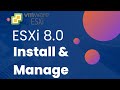 How to install \u0026 Manage ESXi 8.0 - FREE hypervisor - Storage - VMs - VLANs and GPU passthrough