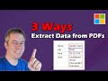 3 Ways to Extract Data from PDFs with Microsoft - ChatGPT, AI Builder, Syntex