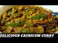 If you prepare spicy capsicum vegetable in this way, you will eat six rotis instead by Raja Cooking
