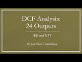 DCF Analysis with Sensitivity Table and IRR