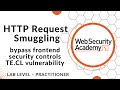 Lab: Exploiting HTTP request smuggling to bypass front-end security controls, TE.CL vulnerability