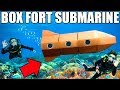 24 HOUR BOX FORT SUBMARINE CHALLENGE!! 📦💦 Scuba Tanks, Onboard Oxygen \u0026 More!