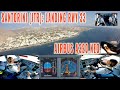 SANTORINI (JTR): Airbus A320 NEO | Scenic approach, landing Rwy 33 | Cockpit + pilots + instruments