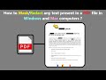 How to Mask/Redact any text present in a PDF file in Windows and Mac computers ?