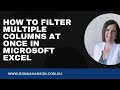 Still Filtering One Column at a time in Microsoft Excel?  Here's how to Filter Multiple Columns