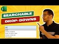Searchable Drop Down Lists in Excel (No VBA) 🔥