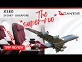Flying the Super Roo! Qantas Sydney to Singapore | A380 Economy TRIP REVIEW