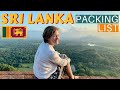 Sri Lanka Carry-On Packing List: Women's Minimalist Essentials