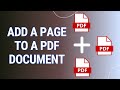 How to Add a Page to a PDF (New Method)