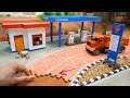 diy tractor mini petrol pump making bricks road construction science project | @MinMinTractor