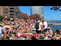 Sandkaj Harbour Bath Beach Copenhagen, Denmark | July 2023 | Beach Walk [4k]