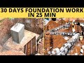 30 Days Complete Foundation Details in 25 Min |Foundation details for 2 Floor House- Creative Homes