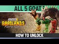 Goat Simulator 3: Baadlands Furry Road - All 5 Goats - How to Unlock them