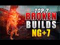 Top 7 OVERPOWERED Builds for NG+7 in Elden Ring (Insane Damage!) #eldenring