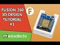 Designing a Wemos D1 mini ESP8266 Enclosure with Fusion 360. Easy tutorial.