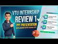 Perfect Your VTU Internship Project Presentation | MindMatrix PPT Walkthrough