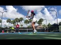 Next generation Tennis High performance with coach Dabul and 10 y/o Marcela Roversi