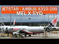 TRIP REPORT | Jetstar Airways - Airbus A320-200 - Melbourne (MEL) to Sydney (SYD) | Economy