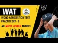 WAT Practice Set - 9 | SSB Interview | Word Association Test | SSB Squad