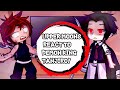 Uppermoons react to DEMON KING TANJIRO || KNY || Gacha Club