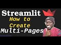 Streamlit Multi-Pages - How to work with multiple pages(2022)