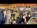 Lahore 🇵🇰 EPIC Eid Shopping Rush | Jam-Packed Old City Bazaars Walk 4K