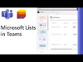 How to use Microsoft Lists in Teams