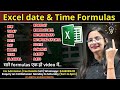 Date \u0026 Time Formulas in MS Excel | How to Use MS Excel Formulas Now, Date Time, DateIF, Days | CTA