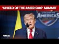 President Trump speaks at the 'Shield of the Americas' Summit