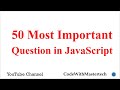 Top 50 JavaScript MCQ's Questions and Answers (English and Hindi Language)