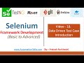 Selenium Framework - Basic- 16. Data Driven Test - Introduction