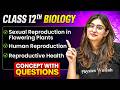 Class 12 Biology Marathon | Biology Unit 1 Reproduction | Concept with Questions | By Aarushi Ma'am