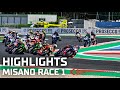 WorldSBK Race 1 Highlights | 2022 Emilia-Romagna Round