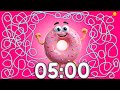 5 Minute Timer Bomb Countdown | Pink Cute Donut