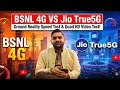 Crowded Area Network Test – Jio True5G \u0026 BSNL 4G Performance Review | Speed + Video Test