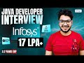 Infosys Java Developer Interview (2025) | Full Experience \u0026 Real Questions | 17 LPA Offer