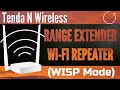 Tenda N301 / N300 Router Setup As Wireless Range Extender Repeater (WISP Mode)