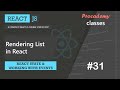 #31 Rendering List in React | working with React events | A Complete React Course