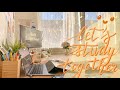 1 Hour STUDY WITH ME on a sunny day 🌞 | Lofi Music with Background Noises