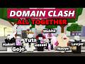 USING ALL CHARACTERS DOMAINS TO DOMAIN CLASH AT THE SAME TIME IN Jujutsu Shenanigans