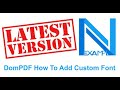 DomPDF - How To Add Custom Font  2020 | Nexample