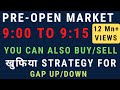 Pre Open Market Strategy | Buy/Sell before market opens