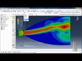 Abaqus CFD- simulation flow through  the jet nozzle
