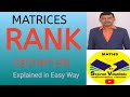 Definition of Rank Matrices Related @VATAMBEDUSRAVANKUMAR