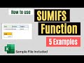 SUMIFS Function in Excel - How to Use SUMIFS function with 5 Examples