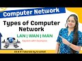 CN 1 : Features \u0026 Types of Computer Networks | PAN | LAN | MAN | WAN