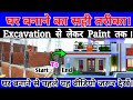 घर बनाने का तरीका।House Construction Complete Step by Step Procedure ||  House Tips